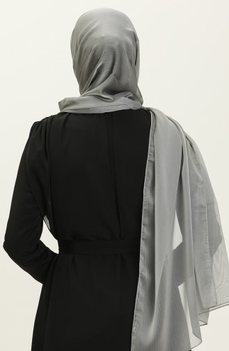 Aymina Chiffon-Schal 7586-02 Grau 7586-02