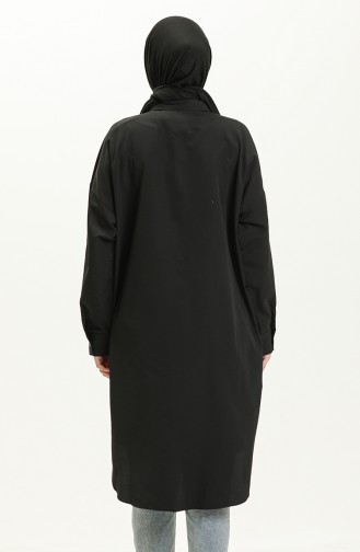 Embroidered Shirt Tunic 0125-01 Black 0125-01