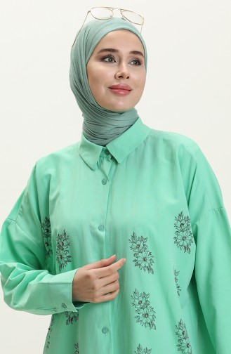 Embroidered Shirt Tunic 0125-05 Green 0125-05
