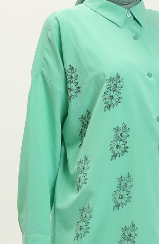 Embroidered Shirt Tunic 0125-05 Green 0125-05
