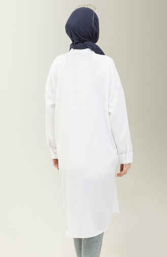 Embroidered Shirt Tunic 0125-06 white 0125-06