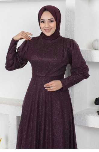 Lila Hijab-Abendkleider 14451