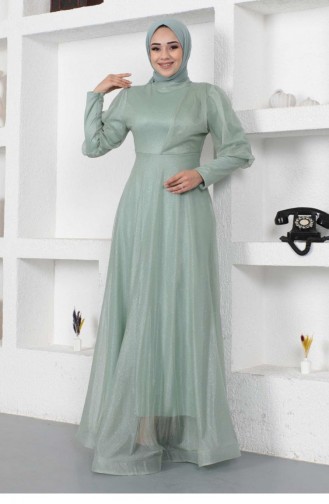 Habillé Hijab Vert menthe 14452