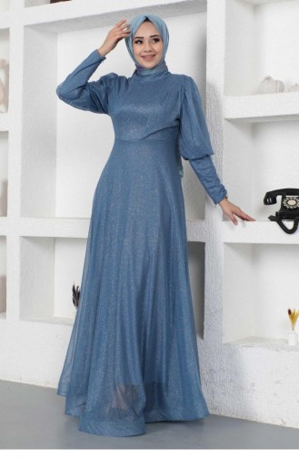 Habillé Hijab Bleu 14453