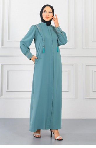 Mint Green Abaya 14459