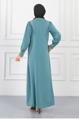 Mint Green Abaya 14459