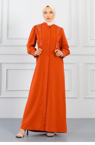 Brick Red Abaya 14460