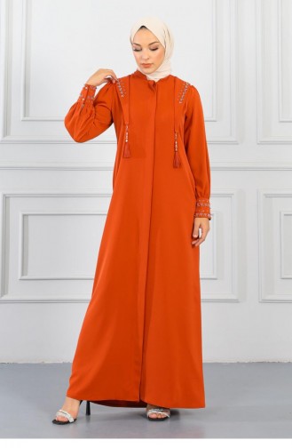 Brick Red Abaya 14460