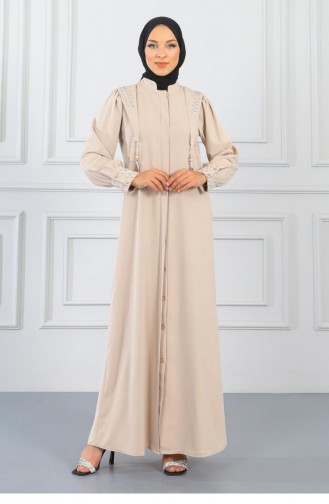 Beige Abaya 14462