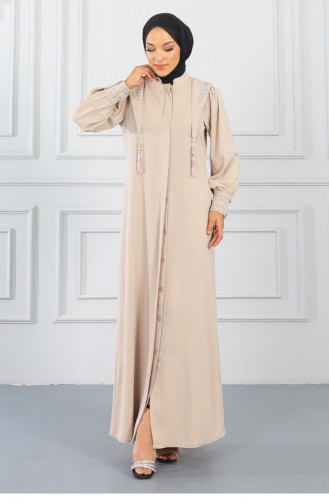 Beige Abaya 14462