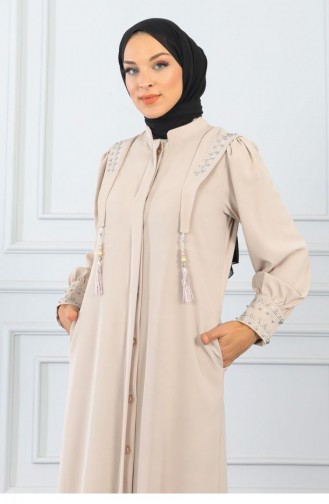 Beige Abayas 14462