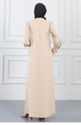 Beige Abayas 14462