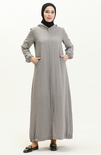 Gray Abaya 6974-04