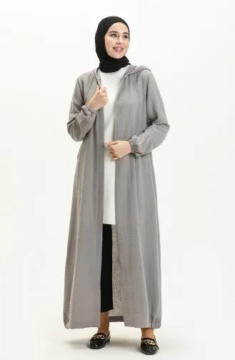 Gray Abaya 6974-04
