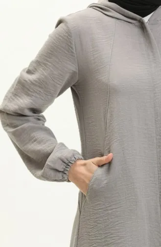 Gray Abaya 6974-04