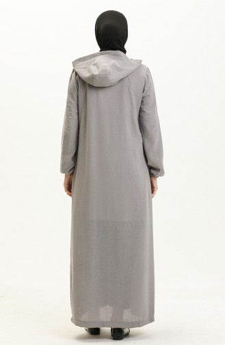 Gray Abaya 6974-04