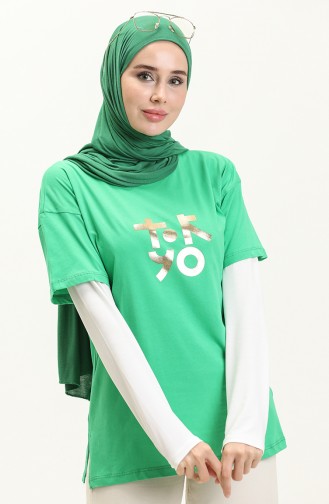 Printed T-shirt 2000-01 Green 2000-01