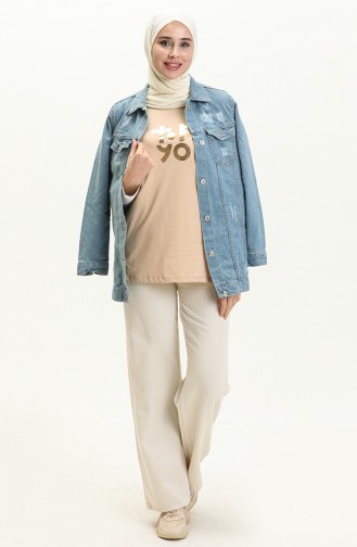 Printed T-shirt 2000-02 Beige 2000-02