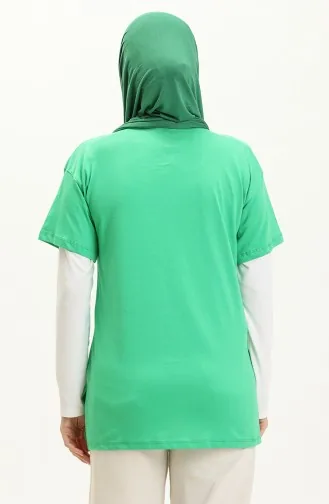 Bedrucktes Tshirt 2001-01 Grün 2001-01