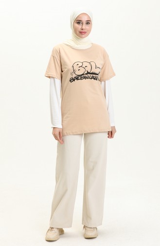 Beige T-Shirt 2001-02