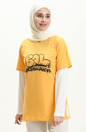 Bedrucktes Tshirt 2001-05 Gelb 2001-05