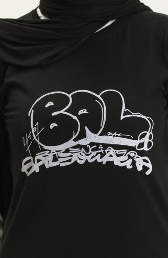 Bedrucktes Tshirt 2001-06 Schwarz 2001-06