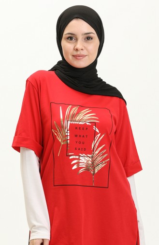 Baskılı Tshirt 2002-03 Kırmızı