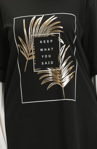 Baskılı Tshirt 2002-06 Siyah