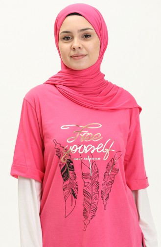 Printed T-shirt 2003-04 Fuchsia 2003-04