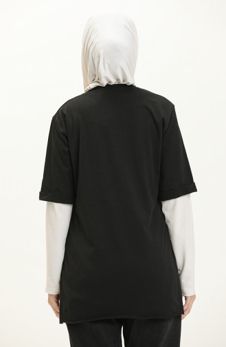 Baskılı Tshirt 2004-03 Siyah