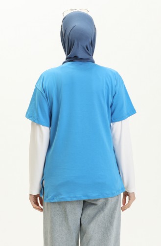Bedrucktes Tshirt 2006-01 Blau 2006-01