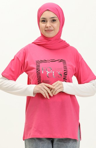 Bedrucktes Tshirt 2008-03 Fuchsia 2008-03