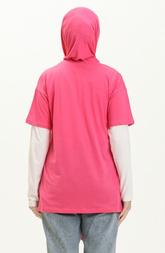 Bedrucktes Tshirt 2008-03 Fuchsia 2008-03