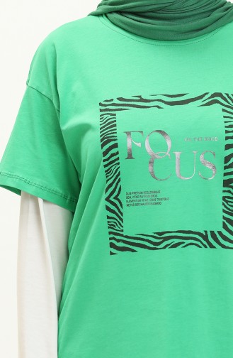 Printed Tshirt 2008-04 Green 2008-04