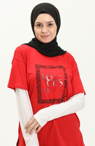 Bedrucktes Tshirt 2008-05 Rot 2008-05