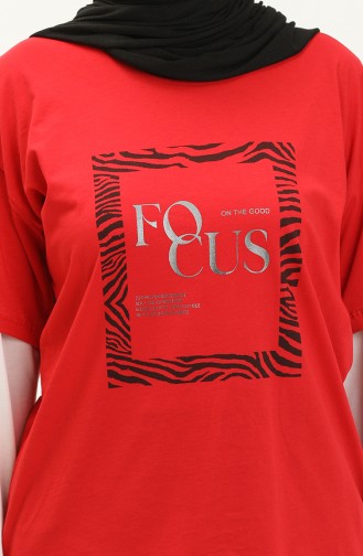 Bedrucktes Tshirt 2008-05 Rot 2008-05