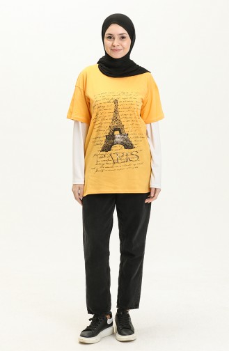 Printed Tshirt 2009-02 Yellow 2009-02