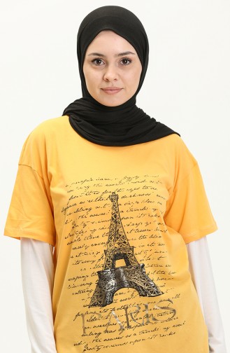 Printed Tshirt 2009-02 Yellow 2009-02