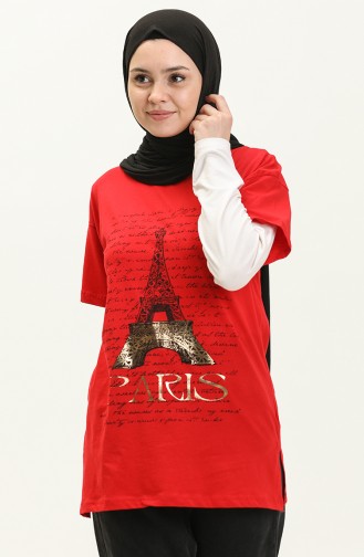 Printed Tshirt 2009-03 Red 2009-03
