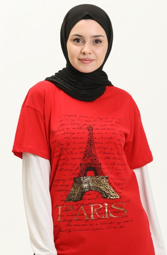 Printed Tshirt 2009-03 Red 2009-03
