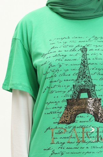 Printed Tshirt 2009-06 Green 2009-06