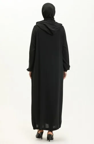 Vivezza Naturel Vual Süzene Ferace 6969-02 Siyah Bordo