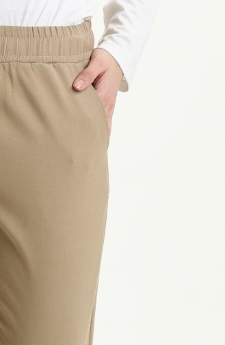 Elastic waist Pants 1093-01 Dark Beige 1093-01