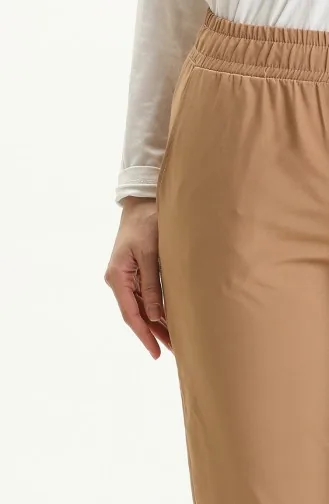 Elastic waist Pants 1094-01 Milk Coffee  1094-01