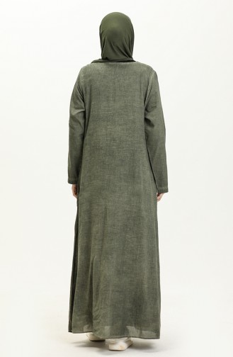 Şile Fabric Authentic Long Sleeve Dress 4343-05 Khaki 4343-05