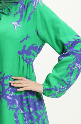 Viscose Long Sleeve Pocket Dress 8181-03 Green 8181-03