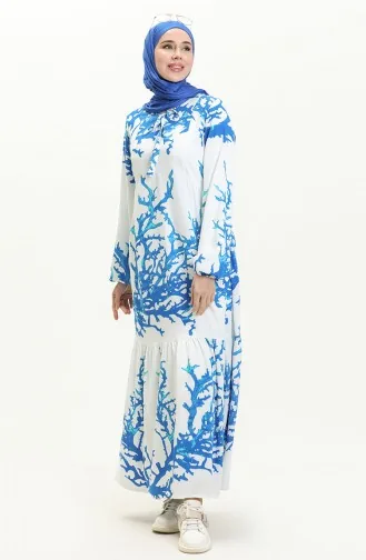 White İslamitische Jurk 8181-06