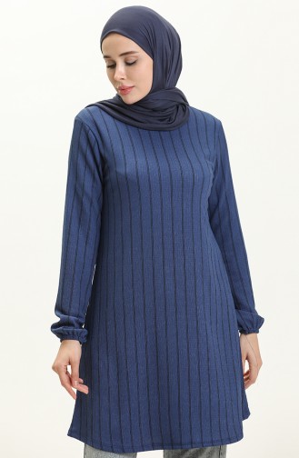 Elastic Sleeve Tunic 8587-01 Dark Blue 8587-01