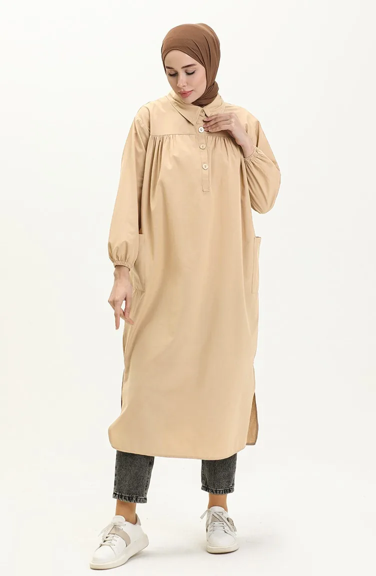 Terry Cotton Tunic 24Y8883-11 Light Beige 24Y8883-11