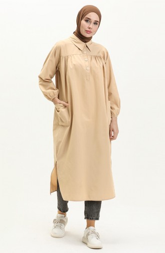 Terry Cotton Tunic 24Y8883-11 Light Beige 24Y8883-11